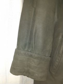 Женское кожанное пальто