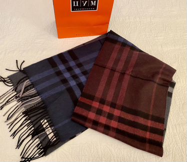 Burberry оригинал шарф кашемировый, муж, б.у. мало