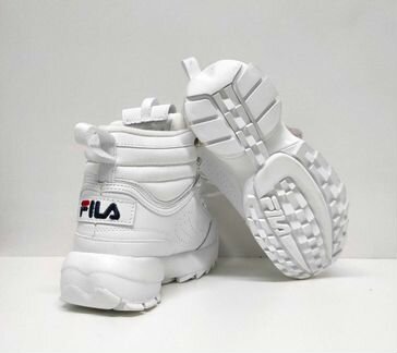 Кроссовки зимние кожаные fila