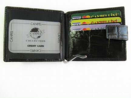 Кошелек, портмоне, зажим, натуральная кожа