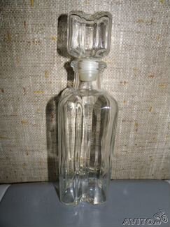 Бутылка, коллекционирование. Рельефное стекло скр