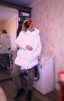 Пуховик Zolla, белый, размер L