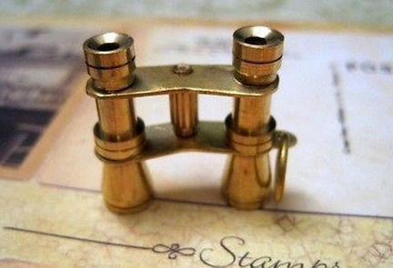 Подвеска Бинокль, латунь